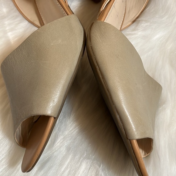 Franco Sarto Tan Nude Open Toe Heels Shoes - Picture 13 of 16